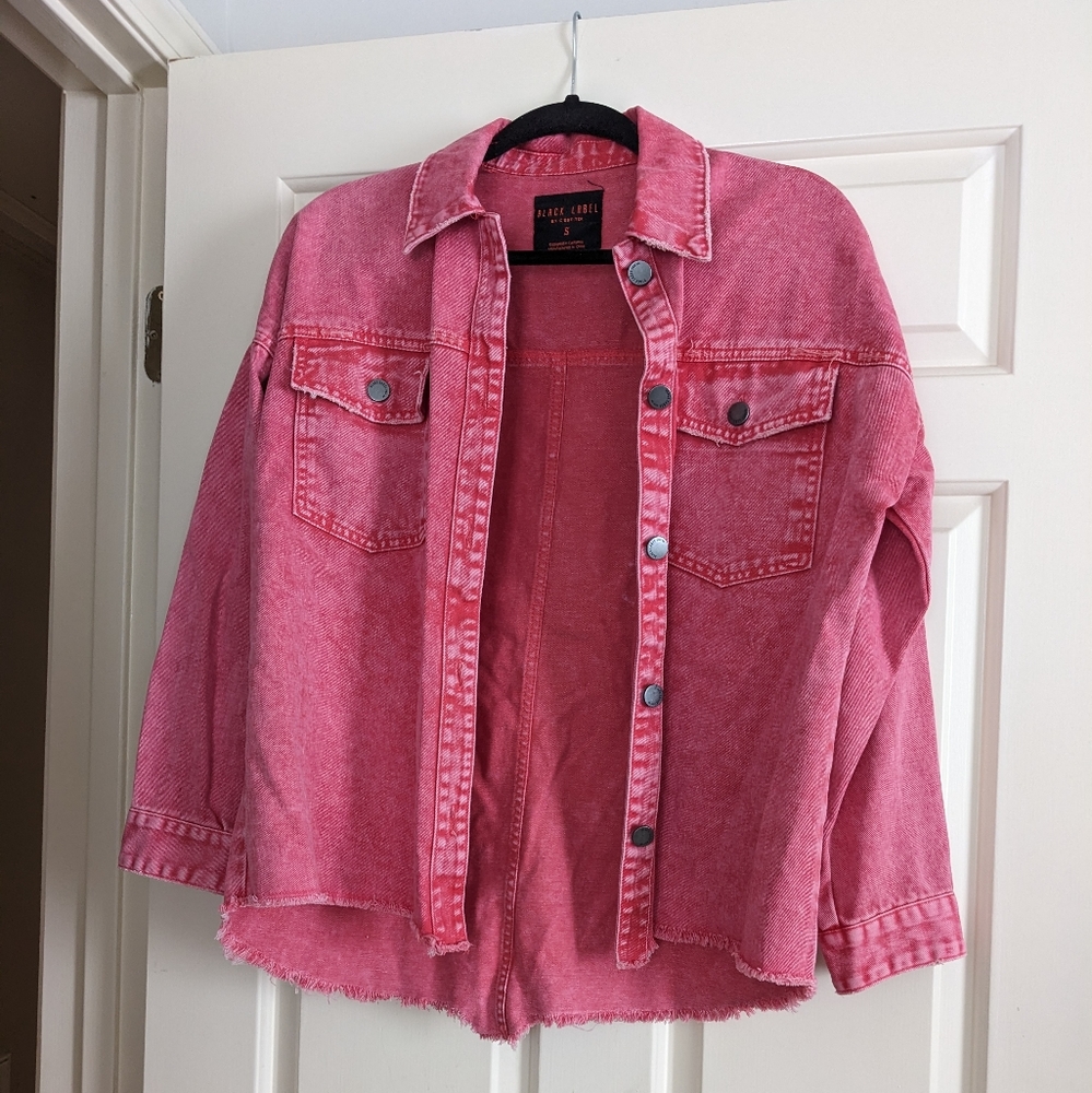 Black Label S pink jean jacket